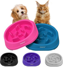 2PCS Anti-Choking Slow Feeder Dog Bowls Small Size Dog, Slow Feeder Cat Bowl - S