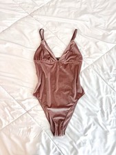 Urban Outfitters Ribbed Velvet Bodysuit