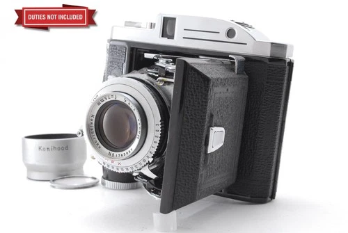 [ MINT+ ] Konica Konishiroku PEARL III Film Camera w/Hexar 75mm F/3.5 From JAPAN