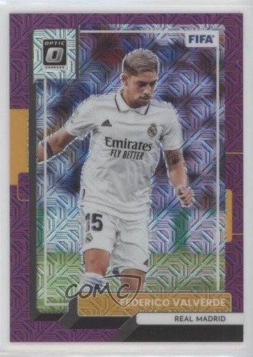 Federico Valverde [Optic Purple Mojo] #102 2022 Panini Donruss card