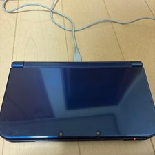 New Nintendo 3DS LL XL Navy Console w/ AC Adapter Clean Tested Japan 34