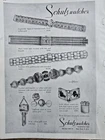 1949 Schulz Gold Watches Cuff Links Vintage Jewelry Ad