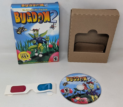 Bugdom 2 Computer Game PC Game CD-ROM 2004 Small Box Kids VTG Windows 2000 XP