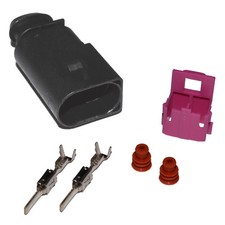 Stecker 2-polig Reparatursatz f&uuml;r VW Skoda Seat 8D0973822 m&auml;nnlich Buchse Crimp