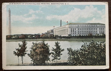 Postcard Bureau of Engraving and Printing Washington DC Vintage White Border