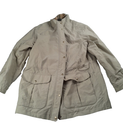 BURBERRY Jacke Large beige Damen Mantel wattiert Fleece gefüttert