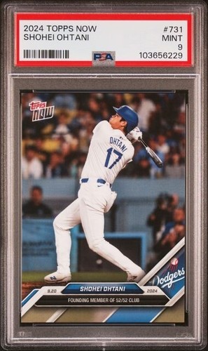 2024 Topps Now 52/52 Club #731 Shohei Ohtani Los Angeles Dodgers PSA 9