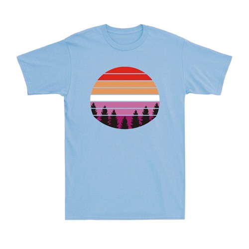 Lesbian Retro Sunset Shirt Funny Lesbian Pride Graphic Gift T-Shirt - Picture 8 of 10