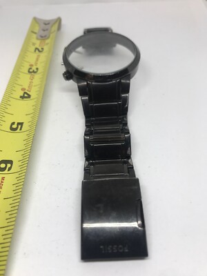 Authentic Fossil Watch Bracelet Links Case Use Parts Band 32/24mm Poor T352