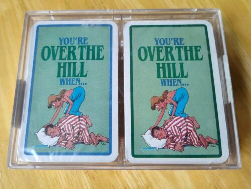 “Your Over The Hill When…” Playing Cards 2 Decks Sealed Vintage Made in Belgium