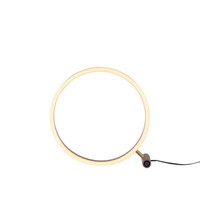 Tischlampe Tischleuchte Nachttischlampe Touchdimmer Ring Design Messing D 28 Cm