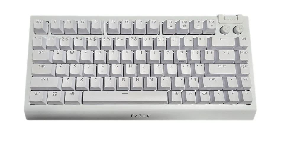 Razer Blackwidow V4 75% White Edition Mechanical Gaming Keyboard Orange Switches - Image 2 of 4