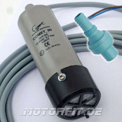 Comet Tauchpumpe - INLINE 12V - 4m Kabel und Rückschlagventil