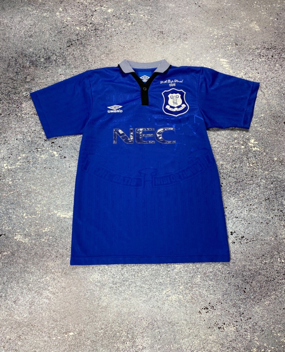 Everton 1995 FA Cup model Soccer Uniform 【公式通販】