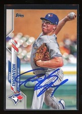 2020 Topps TRENT THORNTON Signed Card autograph AUTO BLUE JAYS