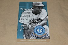 2007 DODGERS 60TH ANNIVERSARY PROGRAM PLAYBILL JACKIE ROBINSON SIGNED BY RACHEL