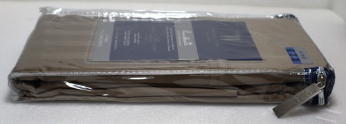 Wamsutta Pima cott 2 King Pillowcases 625 Thread Count Jacquard Stripe in Taupe - Picture 6 of 7