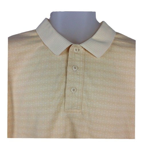 Gear For Sports Polo Shirt Mens Sz XL Yellow Casual Short Sleeve Cotton