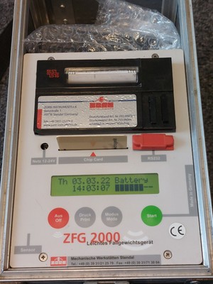  ️ leichtes Fallgewicht ZORN ZFG 2000 Fallgewicht Bodenprüfung Fallplatte Gewicht