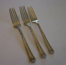 3 Dinner Forks Florence NS Co 1930  7.5"