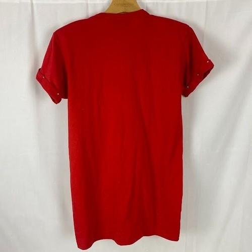 Seltenes Xperiance rotes Kunstleder Nieten Fransen Top Neu mit Etikett Damen Small. - Bild 2 von 15