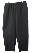 Alfred Dunner Womens 18W Black Pull-On Pants