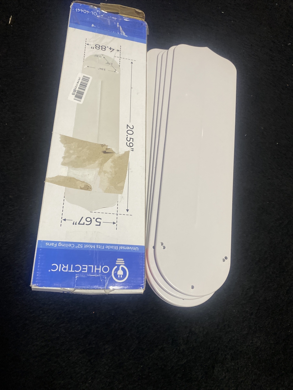 OHLECTRIC OL-40441-5PCS 20 Inches Fan Blades - Fan Replacement Blades For 52-inc