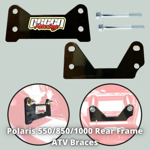Polaris Sportsman XP 550 / 850 / 1000 Scrambler 850 1000 REAR Frame Braces BLACK - Picture 2 of 2