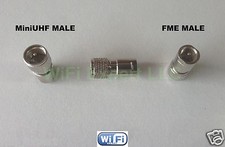 1 x Mini UHF Male Plug to FME MALE Jack RF Coax Adapter Connector Converter US