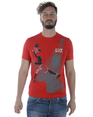 Emporio Armani EA7 T-Shirt Sweatshirt Man Red 3ZPT89PJ03Z 1451 Sz XL MAKE OFFER
