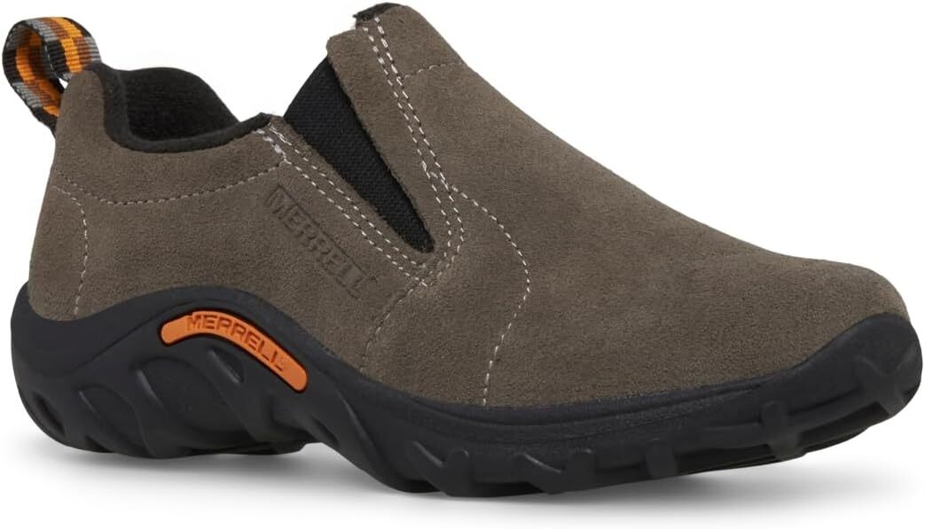 Merrell Jungle MOC Big Kid Brown Shoes Slip on Suede Leather  display picture 1