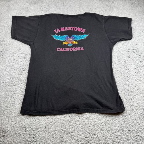 Vintage 1999 USA Made Harley Davidson Ocean City MD Ride Free T-Shirt Womens L - Picture 2 of 6
