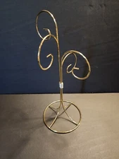 TRIPAR 13 Inch 4 Arm Brass Metal Mini Ornament Display Tree Jewelry Organizer