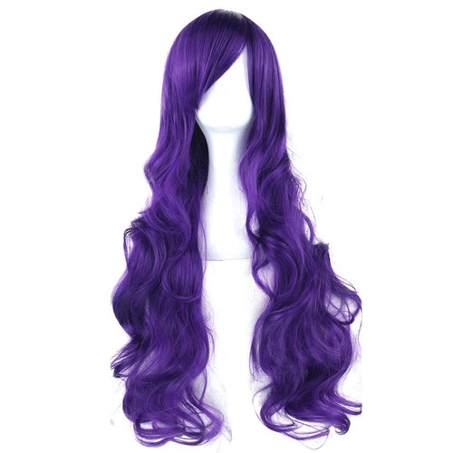 Ladies Cosplay Fashion Long Hair Anime Full Wavy Party Synthetic Wig - 80cm - Picture 25 of 58