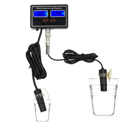 Testeur De Qualité D'eau 2 En 1 – PH Et Conductivité (EC), écran LED Numérique