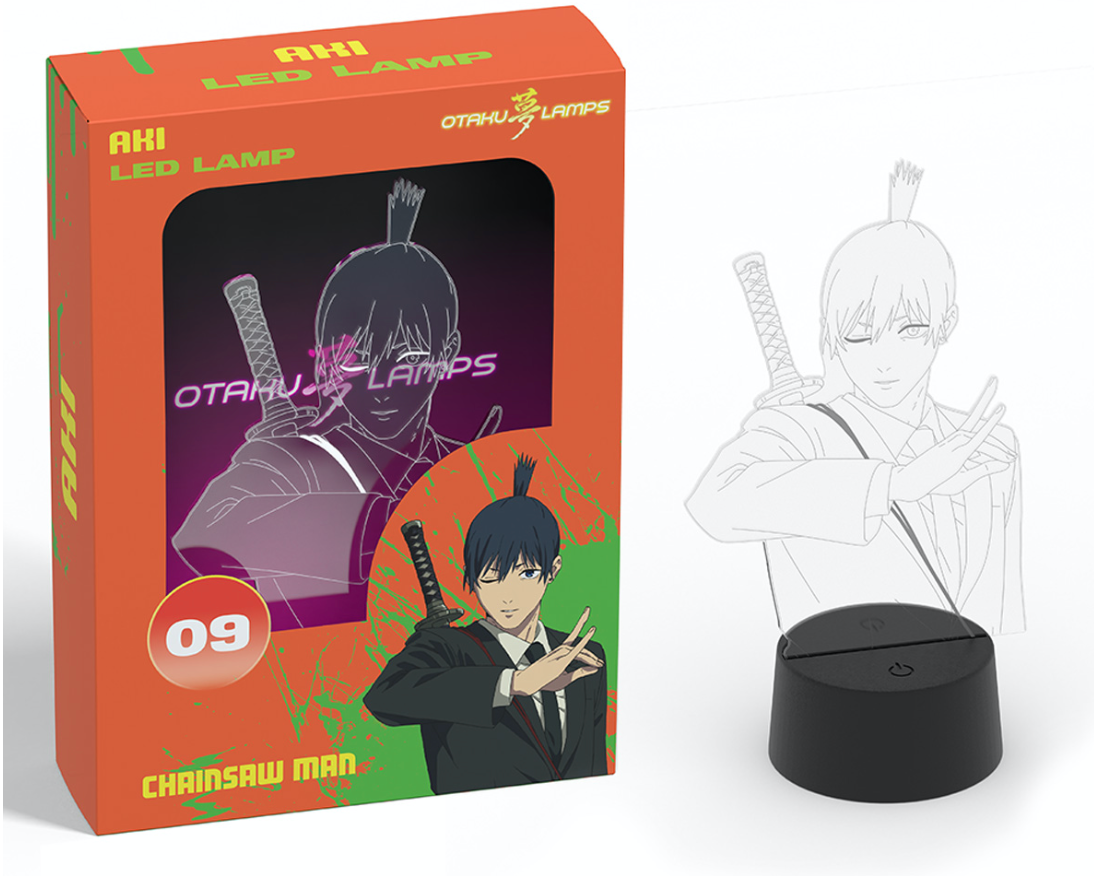 Chainsaw Man-Aki Hayakawa 7 Color LED USB Anime Night Light 3D
