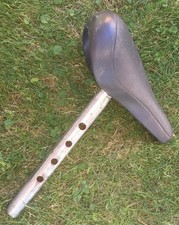 Persons Permaco Model 5303 bicycle bike seat / saddle with post Made in USA vtg