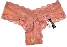 XS - NWT Victoria's Secret cheeky panty mesh straps shine 2018 a49