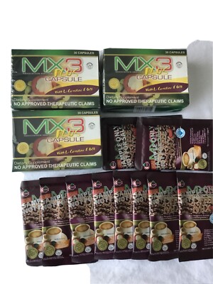 3Boxes Of mx3 plus 30 Capsules Each Box&10mx3 CoffeeSachet Free w/free shipping