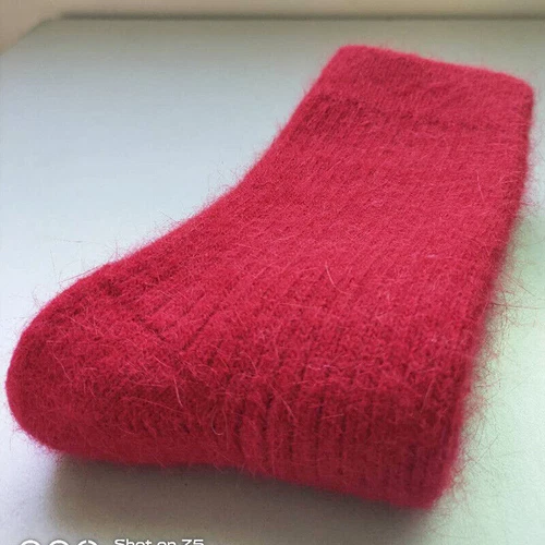 New Women Pure Wool Cashmere Socks Thermal Thick Boot Multicolor Winter - Picture 14 of 36