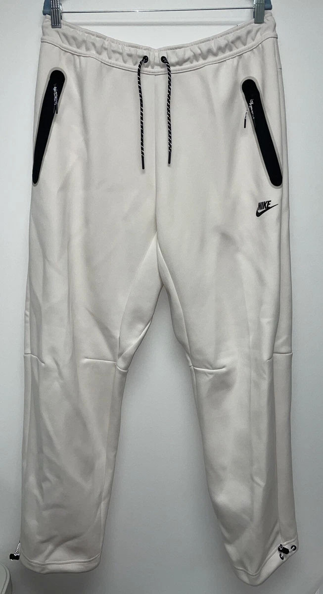 Nike white fleece pants sale