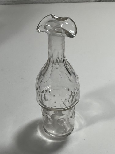 Antique Wilcox Silver Plate Rotating 5 Condiment Cruet Set #533 Etched Glass - Picture 19 of 21