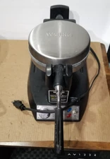 Waring Pro WWM200PC Belgain Waffle Maker Thick Restaurant Style Tested & Working