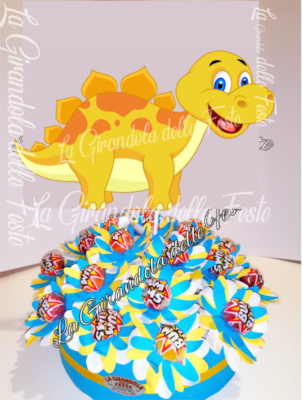 Decorazioni per torta a forma di dinosauro e tema dinosauro per feste da bambini e baby shower