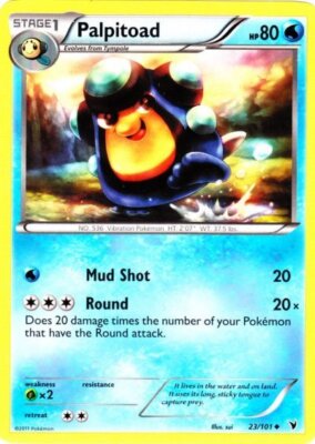 Pokemon - Palpitoad - 23/101 - Uncommon - BW - Noble Victories - NM