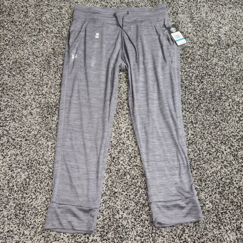 Under Armour Tech Capri Joggers Women's Sz XS Heat Gear, Loose, Drawstring Gray
