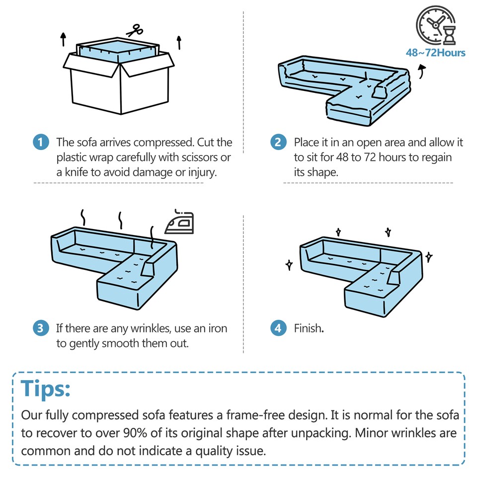 Modern LShaped Minimalist Modular Living Room Sofa Set for Living Room