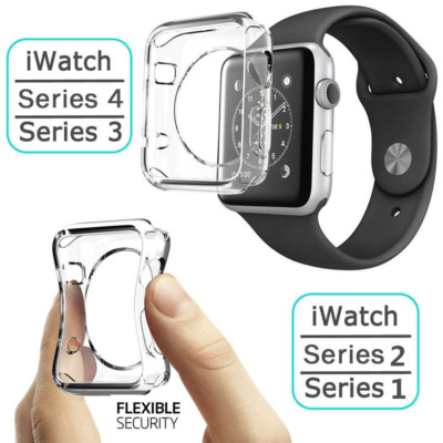 2 Pack Apple Watch Schutzhülle Series 1-5 Displayschutzfolie Cover Case 40/44mm