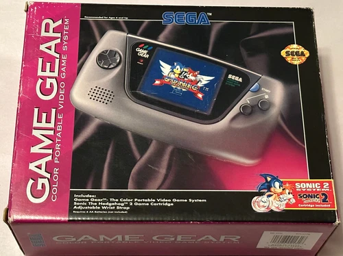 Sega Game Gear Console Sonic 2 System Complete in Box with Manuals AS-IS