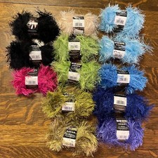 Lion Brand Fun Fur   Solid Colors  Disc Style Eyelash Fur-look 1 per sale